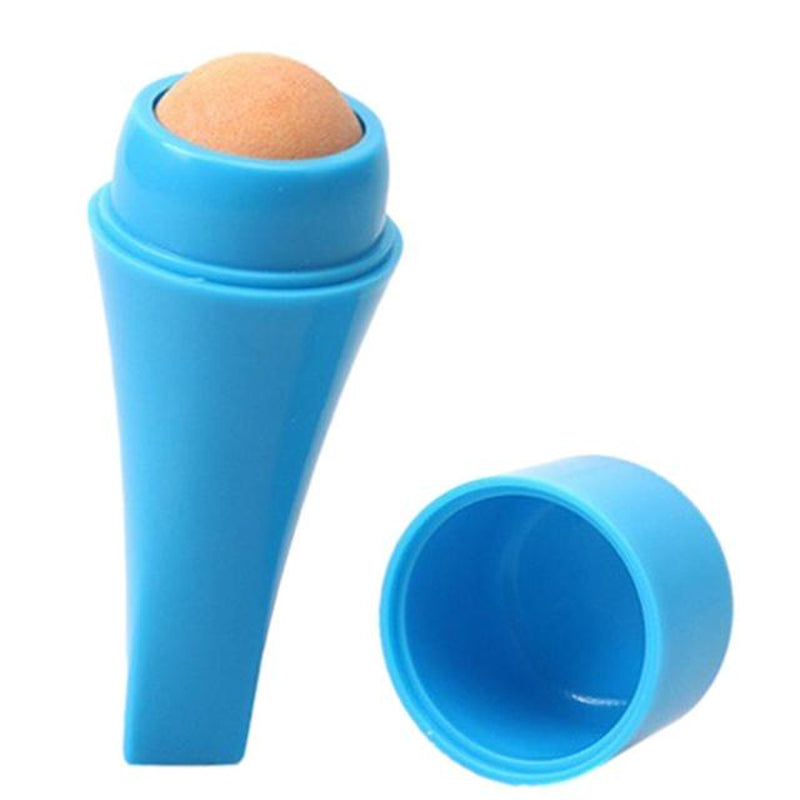 Oil-Absorbing Volcanic Face Roller Reusable Oil Control Roller Portable for Home Travel On-The-Go Facial Skincare Tool