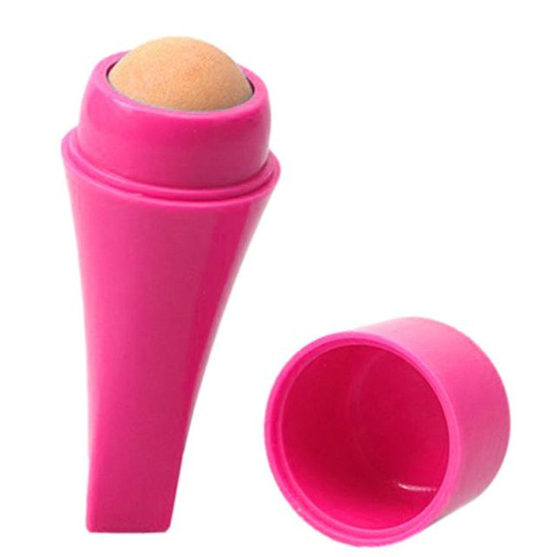 Oil-Absorbing Volcanic Face Roller Reusable Oil Control Roller Portable for Home Travel On-The-Go Facial Skincare Tool