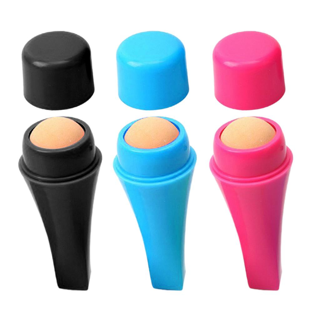 Oil-Absorbing Volcanic Face Roller Reusable Oil Control Roller Portable for Home Travel On-The-Go Facial Skincare Tool