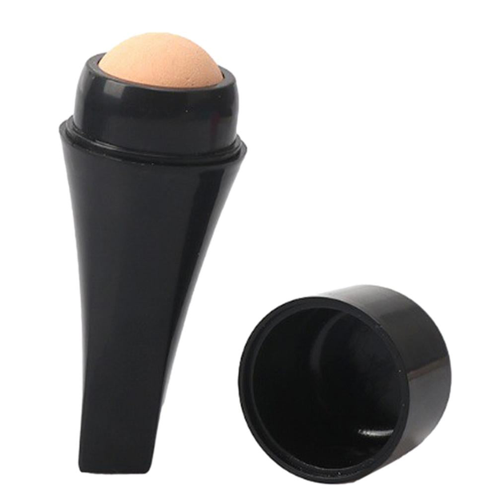 Oil-Absorbing Volcanic Face Roller Reusable Oil Control Roller Portable for Home Travel On-The-Go Facial Skincare Tool